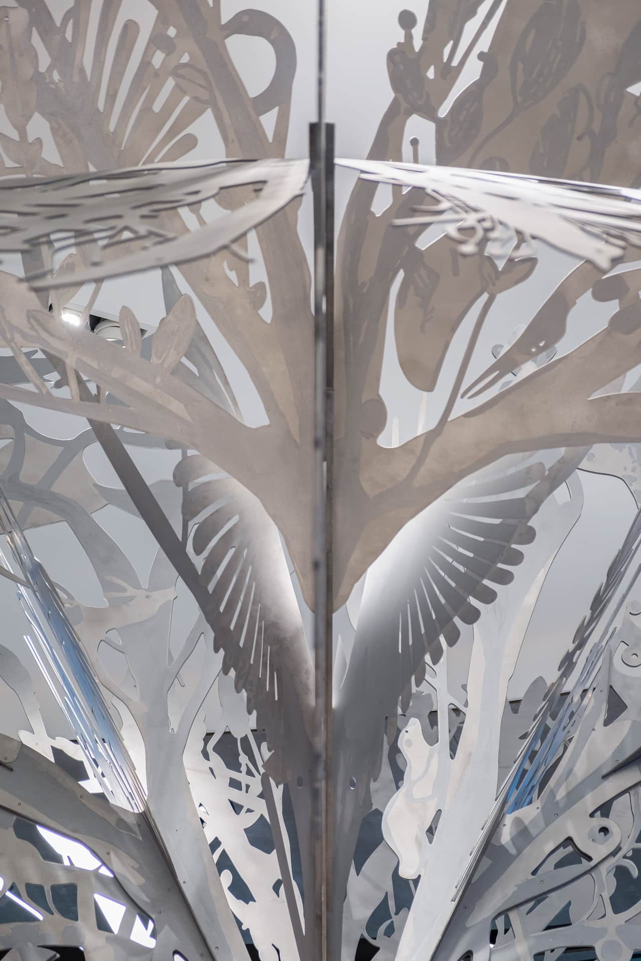 Detail of Story Tree, left section Detail of 'Story Tree' artwork, left section